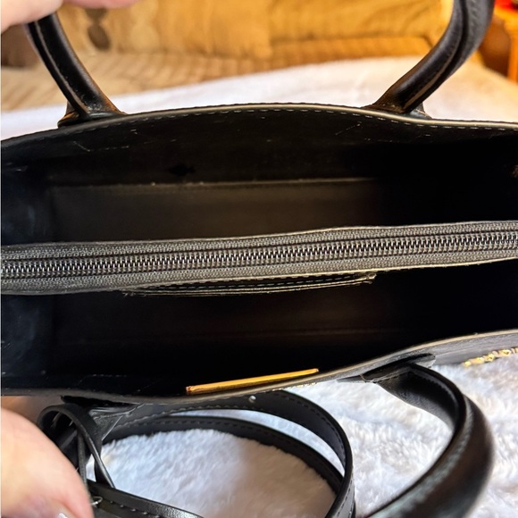 Michael Kors Black Satchel with Gold-Tone Accents (Retail 358.00) - Picture 5 of 8